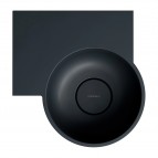 Omnires Ovo M+ izlietne 33x34 cm, kreisā puse, Matt black lava 4