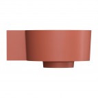 Omnires Ovo M+ izlietne 33x34 cm, kreisā puse, Matt terracotta 3