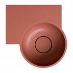 Omnires Ovo M+ izlietne 33x34 cm, kreisā puse, Matt terracotta 4