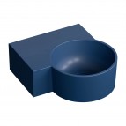 Omnires Ovo M+ izlietne 33x34 cm, kreisā puse, Matt midnight blue