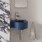 Omnires Ovo M+ izlietne 33x34 cm, kreisā puse, Matt midnight blue 5