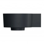 Omnires Ovo M+ izlietne 33x34 cm, labā puse, Matt black lava 3