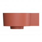 Omnires Ovo M+ izlietne 33x34 cm, labā puse, Matt terracotta 4