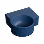 Omnires Ovo M+ izlietne 33x34 cm, labā puse, Matt midnight blue