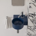 Omnires Ovo M+ izlietne 33x34 cm, labā puse, Matt midnight blue 6