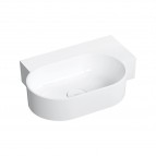 Omnires Ovo M+ izlietne 55x36 cm, labā puse, Gloss white