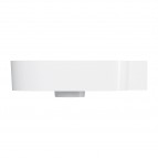 Omnires Ovo M+ izlietne 55x36 cm, labā puse, Gloss white 3