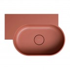 Omnires Ovo M+ izlietne 55x36 cm, kreisā puse, Matt terracotta 4