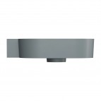 Omnires Ovo M+ izlietne 55x36 cm, kreisā puse, Matt ash grey 3