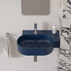 Omnires Ovo M+ izlietne 55x36 cm, labā puse, Matt midnight blue 6