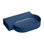 Omnires Ovo M+ izlietne 64x44 cm, kreisā puse, Matt midnight blue