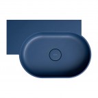 Omnires Ovo M+ izlietne 64x44 cm, kreisā puse, Matt midnight blue 4
