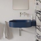 Omnires Ovo M+ izlietne 64x44 cm, labā puse, Matt midnight blue 5