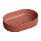 Omnires Ovo M+ izlietne uz virsmas 55x36 cm, Matt terracotta