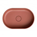 Omnires Ovo M+ izlietne uz virsmas 55x36 cm, Matt terracotta 4