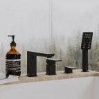 Omnires Parma 4-daļīgs vannas maisītājs, Matt Black 3