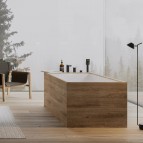 Omnires Parma 4-daļīgs vannas maisītājs, Matt Black 4