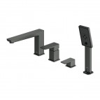 Omnires Parma 4-daļīgs vannas maisītājs, Brushed graphite