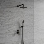 Omnires Parma iebūvējama dušas sistēma, Brushed graphite 3