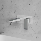 Omnires Parma izlietnes maisītājs no sienas, Chrome/White 4