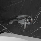 Omnires Armance izlietnes maisītājs no sienas, Chrome 3