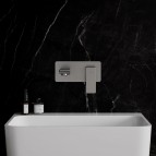 Omnires Parma izlietnes maisītājs no sienas, Brushed nickel  3