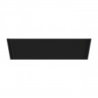 Omnires Parma M+ izlietne uz virsmas 50x35 cm, Gloss white/black 2