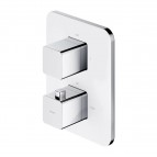 Omnires Parma termostata dušas sistēma, Chrome/White 2