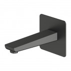 Omnires Parma vannas iztece no sienas, Brushed graphite