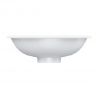 Omnires Shell M+ iebūvējama izlietne 38x25 cm, Mat white 3