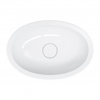 Omnires Shell M+ iebūvējama izlietne 48x31 cm, Gloss white 3