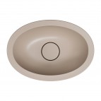 Omnires Shell M+ iebūvējama izlietne 38x25 cm, Matt dune beige 4