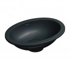 Omnires Shell M+ iebūvējama izlietne 38x25 cm, Matt black lava