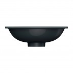 Omnires Shell M+ iebūvējama izlietne 38x25 cm, Matt black lava 3