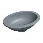 Omnires Shell M+ iebūvējama izlietne 38x25 cm, Matt ash grey