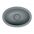 Omnires Shell M+ iebūvējama izlietne 38x25 cm, Matt ash grey 4