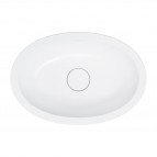 Omnires Shell M+ iebūvējama izlietne 48x31 cm, Matt white 4