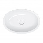 Omnires Shell M+ iebūvējama izlietne 54x34 cm, Gloss white 3