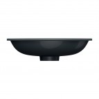 Omnires Shell M+ iebūvējama izlietne 48x31 cm, Matt black lava 3