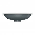 Omnires Shell M+ iebūvējama izlietne 48x31 cm, Matt ash grey 3