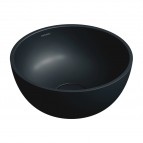 Omnires Shell M+ izlietne uz virsmas ø35 cm, Matt black lava
