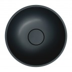Omnires Shell M+ izlietne uz virsmas ø35 cm, Matt black lava 4