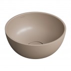 Omnires Shell M+ izlietne uz virsmas ø35 cm, Matt dune beige