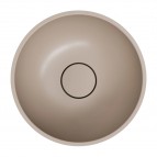 Omnires Shell M+ izlietne uz virsmas ø35 cm, Matt dune beige 3