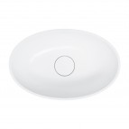 Omnires Shell M+ izlietne uz virsmas 50x32 cm, Matt white 4