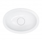 Omnires Shell M+ iebūvējama izlietne 38x25 cm, Gloss white 3