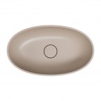 Omnires Shell M+ izlietne uz virsmas 60x35 cm, Matt dune beige 6