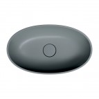 Omnires Shell M+ izlietne uz virsmas 60x35 cm, Matt ash grey 6