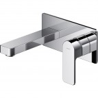 Omnires Baretti izlietnes maisītājs no sienas 17 cm, Chrome