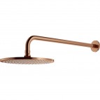 Omnires Slimline dušas galva ar turētāju ø25 cm, Brushed copper